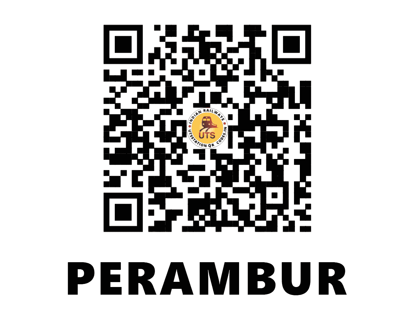 UTS QR Code for PERAMBUR - PER (SR - TAMIL NADU)